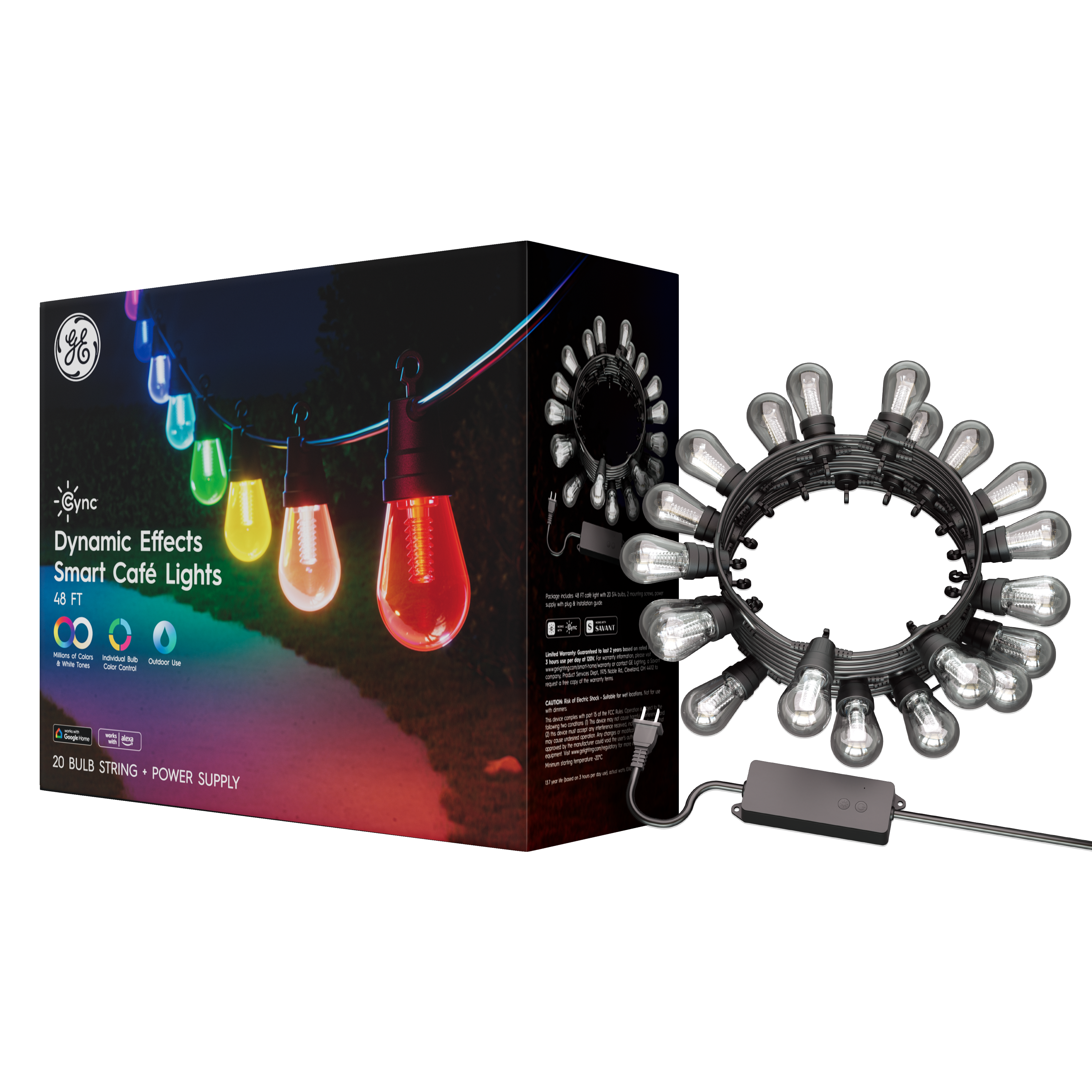 GE Cync Dynamic Effects Smart Cafe Lights